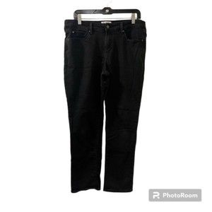 Denizen from Levis Black Mid Rise Slim Cotton Polyester Blend Jeans Sz 14M